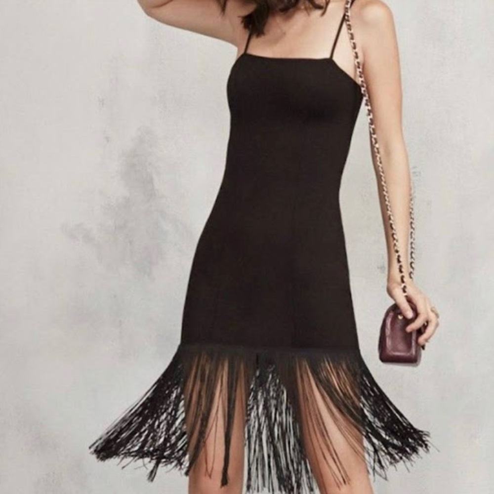 Reformation Apehlia Fringe dress